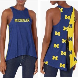 NWT FOCO NCAA College Michigan Wolverines Tie Breaker Tank Top